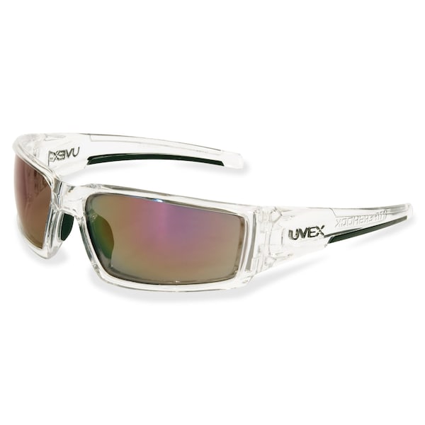 Honeywell Uvex Hypershock, Safety Glasses Polarized, Red Mirror Lens, Full-Frame, Wraparound - S2974