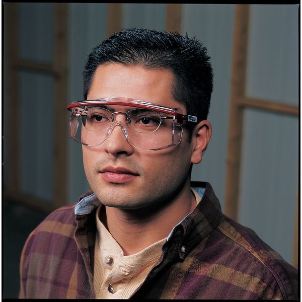 Honeywell Uvex Astrospec OTG 3001, Safety Glasses Anti-Fog, Clear Lens, Frameless, OTG - S2510C