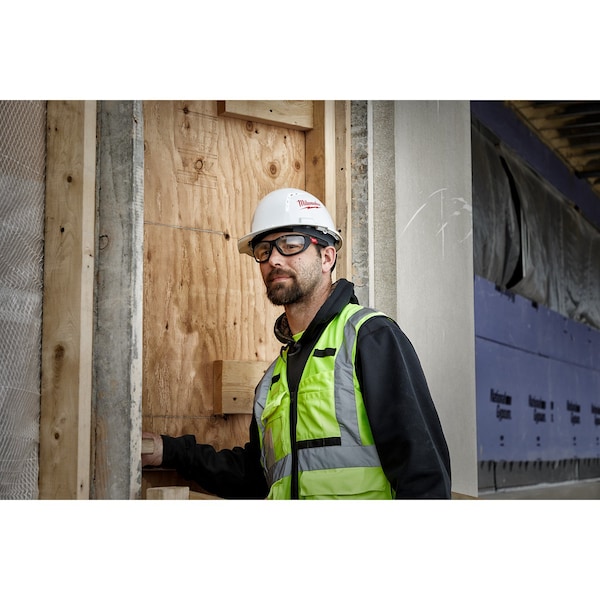 Milwaukee Tool Safety Glasses Anti-Scratch, Silver Lens, Full-Frame, Wraparound - 48-73-2128