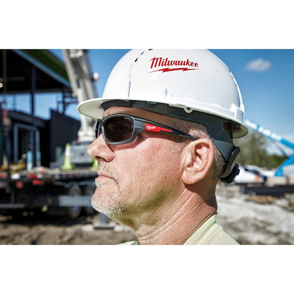 Milwaukee Tool Safety Glasses Anti-Scratch, Silver Lens, Full-Frame, Wraparound - 48-73-2128
