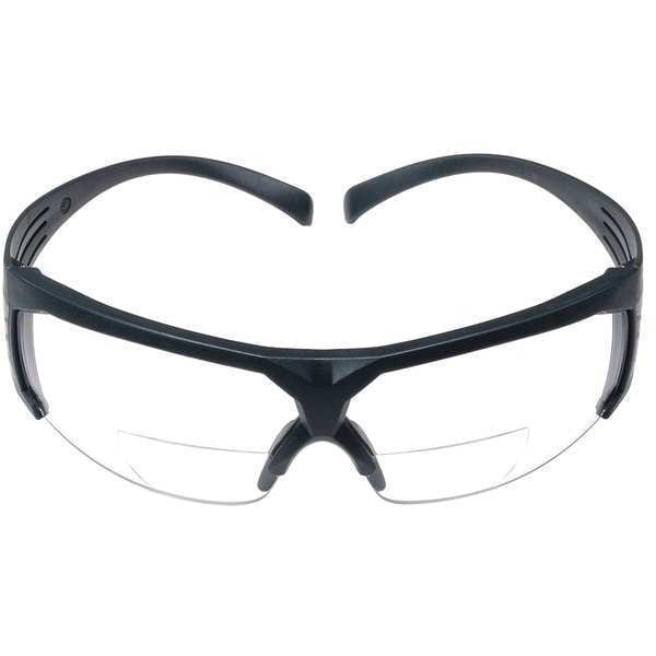 3M SecureFit(TM) Reading Glasses, Gray Traditional Frame, +2.00 Diopter, Clear Lens, Anti-Fog Coating - SF620SGAF