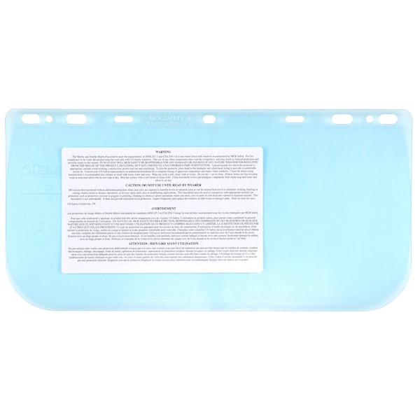 Mcr Safety Glasses, 8X16'' .040 Visor PETG Sheet CSA, 25PK - 181640CSA