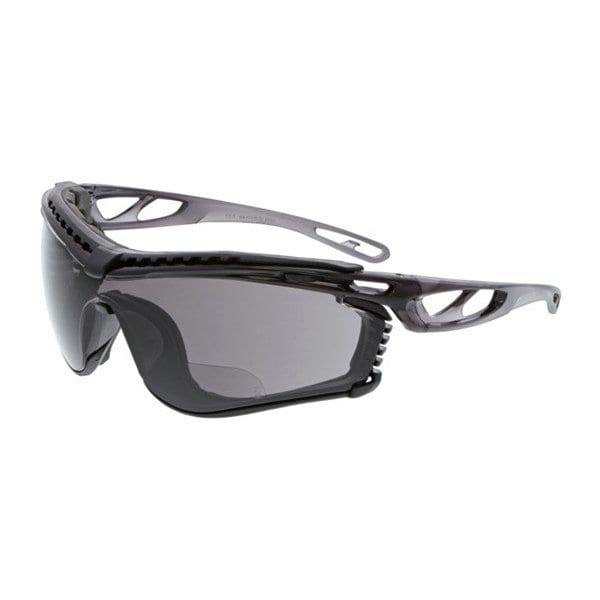 Mcr Safety Checklite CL5, Safety Glasses Anti-Fog &  Anti-Scratch, Gray Lens, Half-Frame, Wraparound - CL5H15GPF