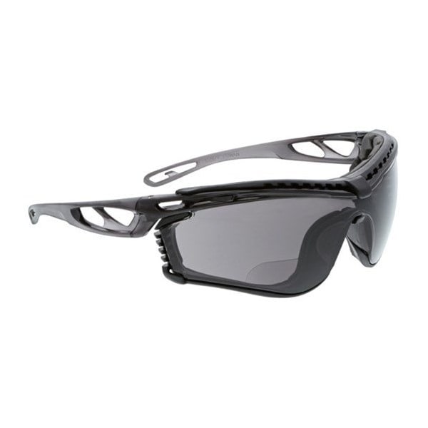Mcr Safety Checklite CL5, Safety Glasses Anti-Fog &  Anti-Scratch, Gray Lens, Half-Frame, Wraparound - CL5H15GPF