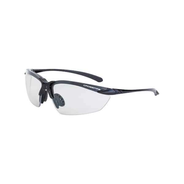 Crossfire Polarized Safety Glasses, Wraparound I/O Polycarbonate Lens, Scratch-Resistant,  - 9215