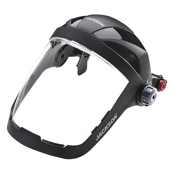 Jackson Safety Faceshield Assembly, Clear Visor, Polycarbonate, Universal Adapter Suspension, Anti-Fog Lens - 14225
