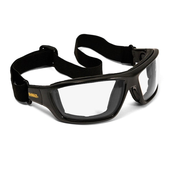 Dewalt Hybrid Safety Glasses/Goggles, Wraparound Clear  Lens, Anti-Fog,  - DPG83-11D
