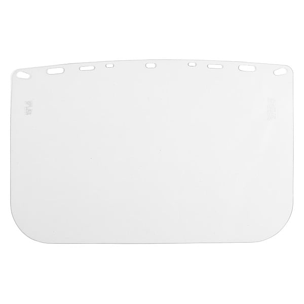 Bullard Faceshield Visor, 10" W, 14" H, Clear, Clear Visor, 10 in Height, Uncoated Lens - 1040
