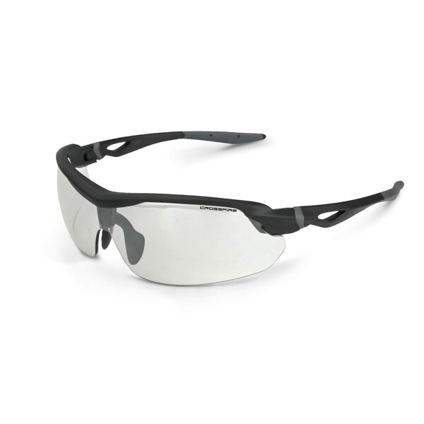 Crossfire Safety Glasses, Wraparound I/O Polycarbonate Lens, Scratch-Resistant,  - 392215