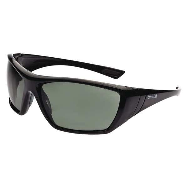 Bolle Safety Hustler, Safety Glasses Anti-Fog, Anti-Static & Anti-Scratch, Gray Lens, Full-Frame, Wraparound - 40149