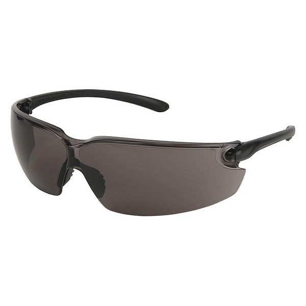 Mcr Safety BL1, Safety Glasses Anti-Scratch, Gray Lens, Half-Frame, Wraparound - BL112