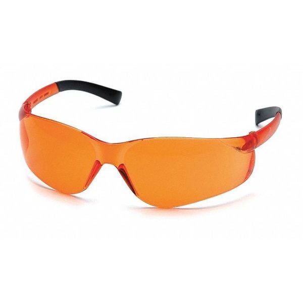 Pyramex Ztek, Safety Glasses Anti-Scratch, Orange Lens, Frameless - S2540S