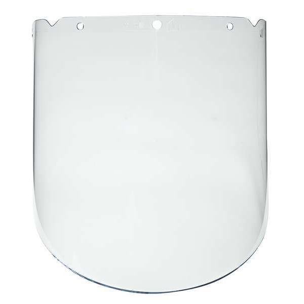 Msa Safety Faceshield Visor, Clear Visor, 9 1/4 in Height, Anti-Fog, Anti-Scratch Lens - 10115851