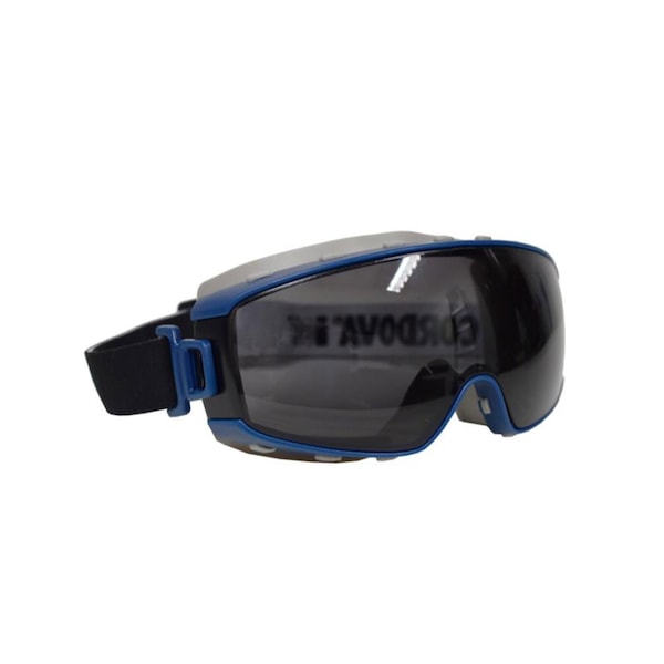 Cordova iON Goggles, Gray/Blue Frame, Clear Anti-Fog Lens - GDI10T