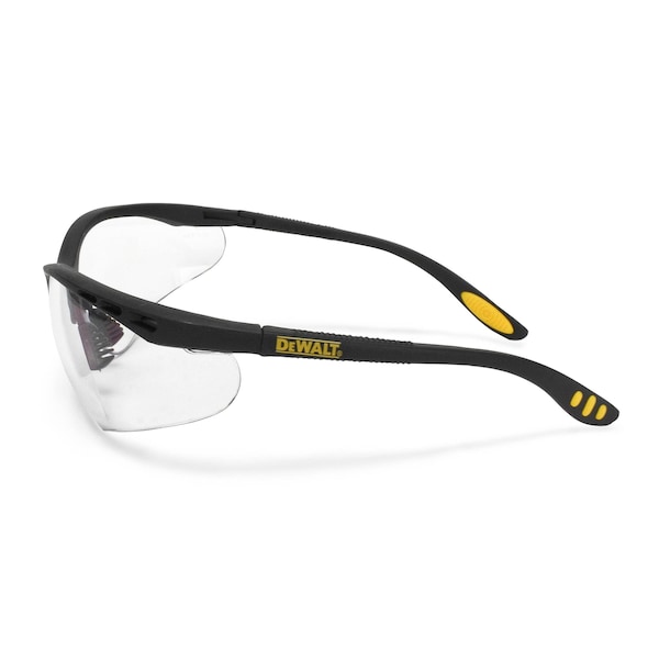 Dewalt Reinforcer, Safety Glasses Anti-Scratch, Clear Lens, Full-Frame, Wraparound - DPG58-11D