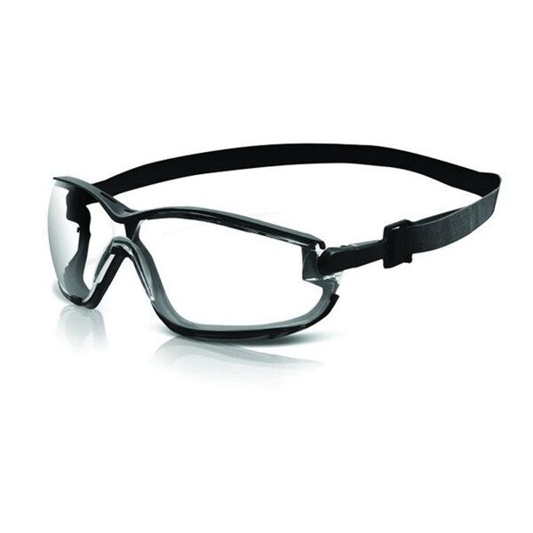 Sas Safety Gloggles Safety Eyewear - Black Frame - Clear Lens - 5103