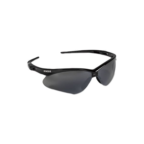 Jackson Safety Glasses Uncoated, Smoke Lens, Half-Frame, Wraparound - 25688