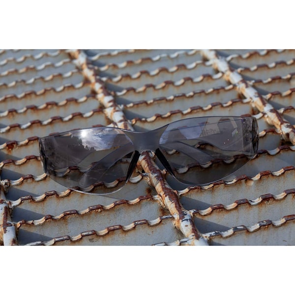 Bison Life Keystone, Safety Glasses Anti-Scratch, Gray & Black Lens, 12 PK - BL-KSSG1-CLCT-GYBK-12