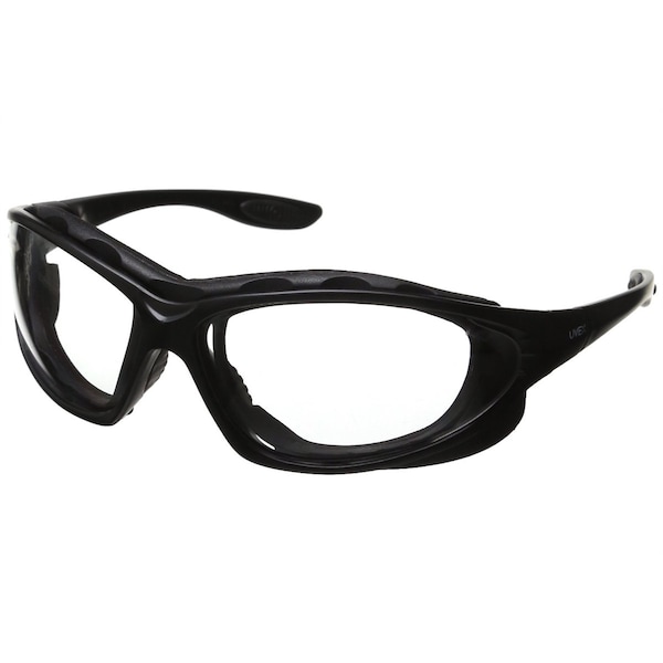 Honeywell Uvex SEISMIC BLACK FRAME CLEAR LENS - UVXS0600