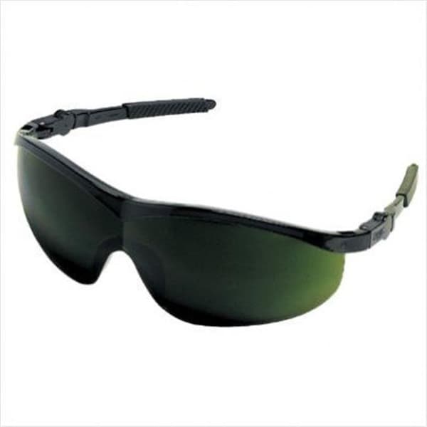 Mcr Safety Crews 135-ST1150 Storm Black Frame Filter5.0 Green Lens Saftey Gl - 135-ST1150
