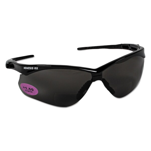 Kleenguard Nemesis Readers Safety Glasses, Smoke Frame, Smoke Polycarbonate Lens - KCC 22516