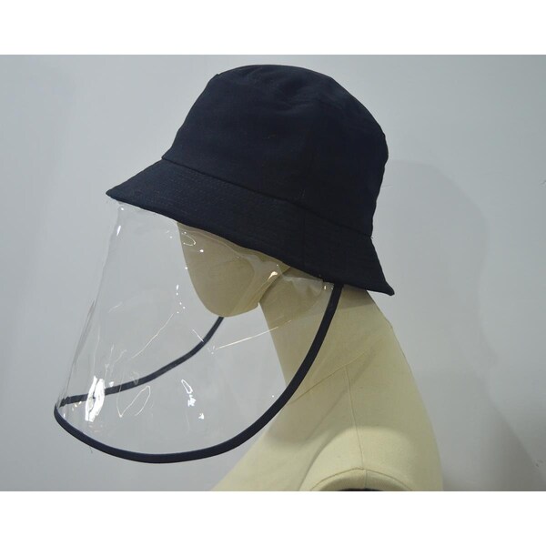 Dressdown Bucket Hat Unisex Face Shield Black - DR1597734