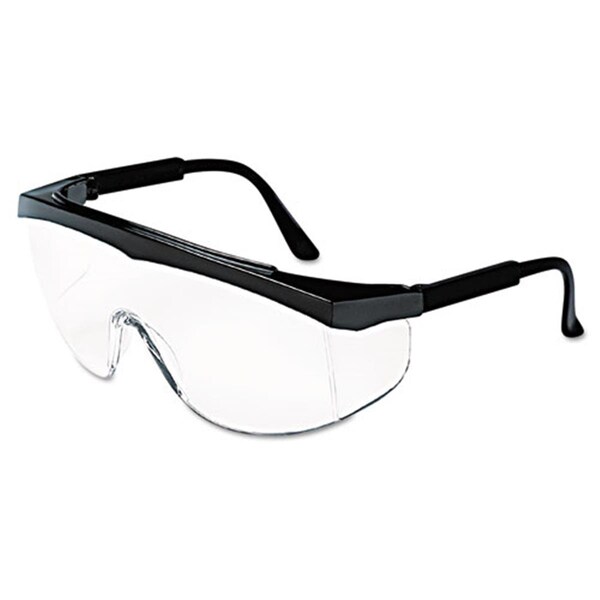 Exotic Stratos Safety Glasses, Black Frame, Clear Lens - EX529212