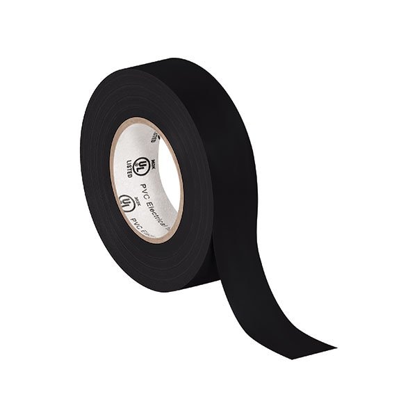 Cinta eléctrica negra de 3/4'' x 20 yardas, 200 piezas - COMPRA00012350