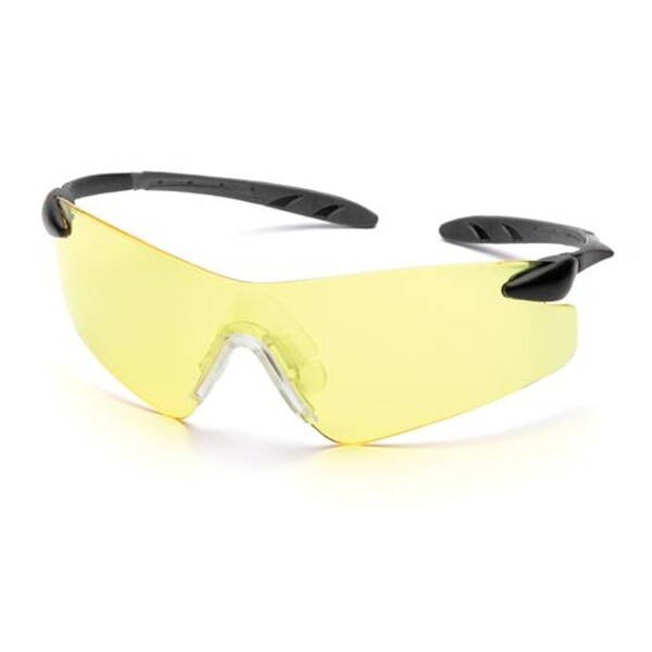 Pyramex Rotator Shooterfts Glasses Amber Lens with Black Temples - SB7830S