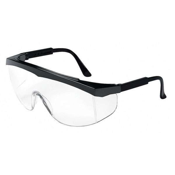 Mcr Safety Stratos, Safety Glasses Anti-Scratch, Clear Lens, Half-Frame, Wraparound - SS110