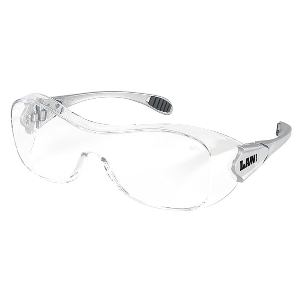 Mcr Safety Law, Safety Glasses Anti-Fog &  Anti-Scratch, Clear Lens, Frameless, Wraparound - OG110AF