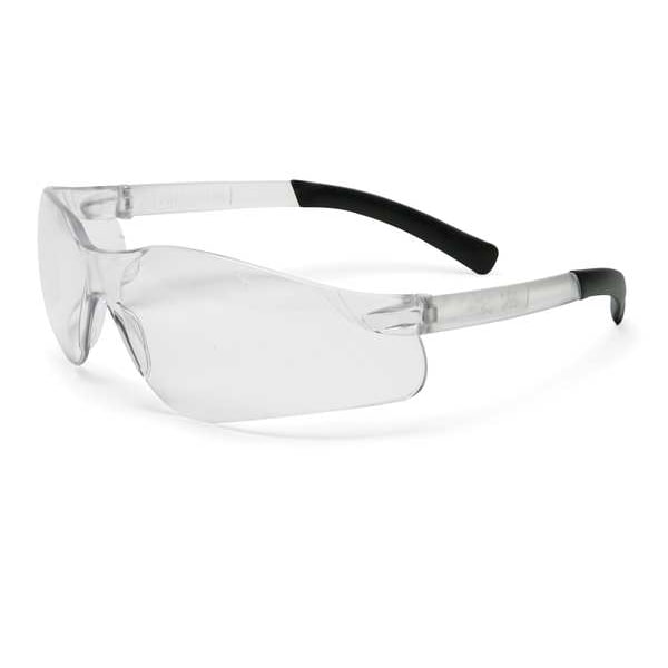 Condor Safety Glasses, Wasko Series, Anti-Scratch Lens, Polycarbonate, Frameless, Wraparound, Clear - 5JE26