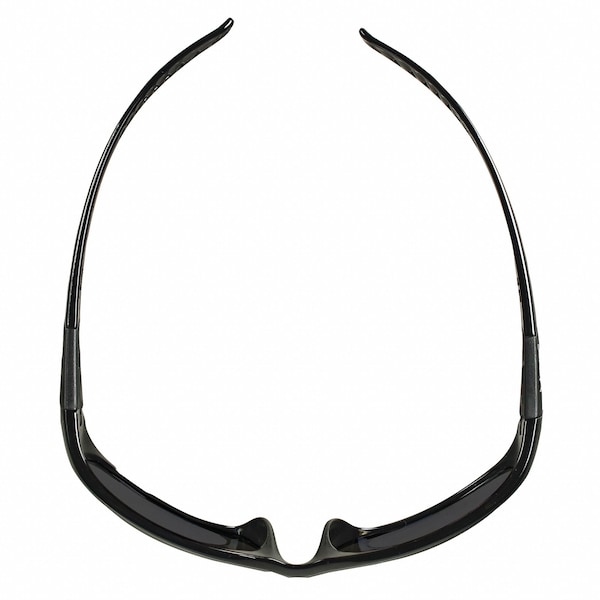 Kleenguard V40 Hellraiser Safety Glasses, Scratch-Resistant, Polycarbonate, Black Full-Frame, Smoke Lens - 25714