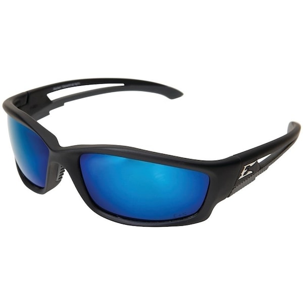 Edge Eyewear Polarized Safety Glasses, Unisex, Polycarbonate Lens, Full Frame, Nylon Frame, Matte Black Frame - TSKAP218