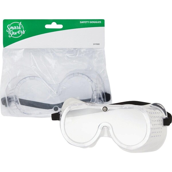 Smart Savers Clear Frame Safety Goggles with Anti-Fog Clear Lenses - CC101109