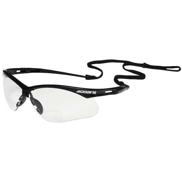 Jackson Safety Safety Glasses Anti-Scratch, Clear Lens, Half-Frame - 50041