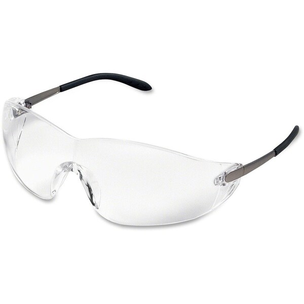 Mcr Safety Safety Glasses, Clear Polycarbonate, Chrome - MCSCRWS2110
