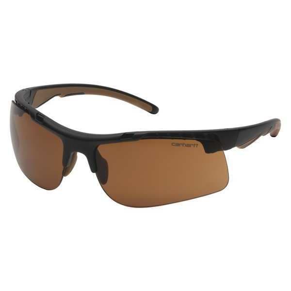Carhartt Rockwood, Safety Glasses Anti-Fog, Anti-Static & Anti-Scratch, Amber Lens, Half-Frame, Wraparound - CHB718DTCC
