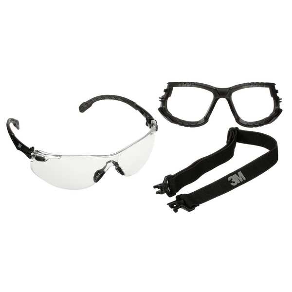 3M S1501SGAF-KT, Safety Glasses Anti-Fog &  Anti-Scratch, Polarized, Clear Lens, Frameless, Wraparound - S1501SGAF-KT
