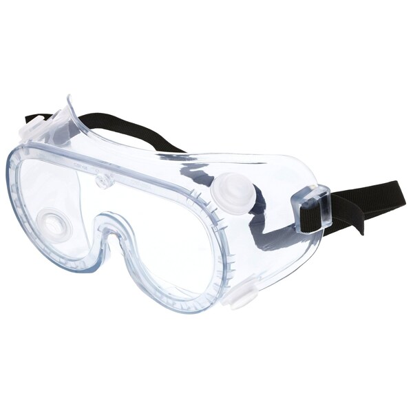 Mcr Safety Glasses, 22 Series Indirect Vent, Clear, Elastic, 36PK - 2230