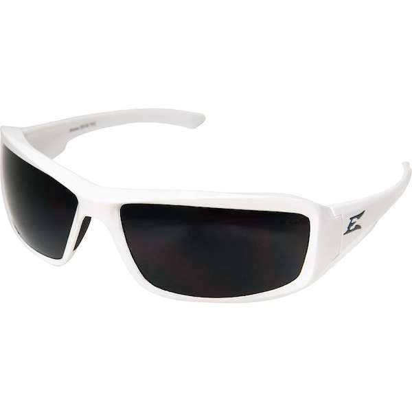 Edge Eyewear Polarized Safety Glasses, Unisex, Polycarbonate Lens, Full Frame, Nylon Frame, White Frame - TXB246