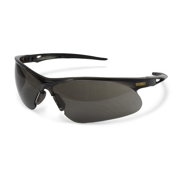 Dewalt Safety Glasses, Wraparound Smoke Polycarbonate Lens, Scratch-Resistant,  - DPG102-2D