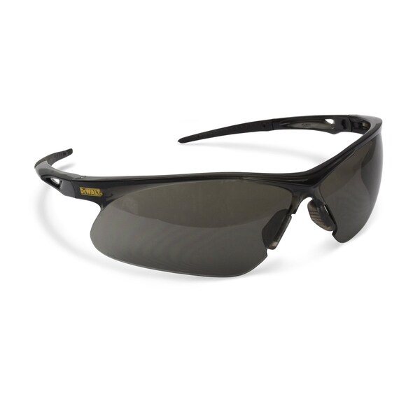 Dewalt Safety Glasses, Wraparound Smoke Polycarbonate Lens, Scratch-Resistant,  - DPG102-2D