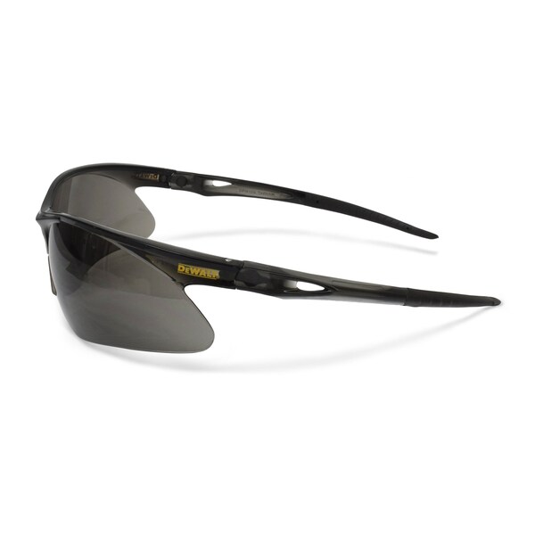 Dewalt Safety Glasses, Wraparound Smoke Polycarbonate Lens, Scratch-Resistant,  - DPG102-2D