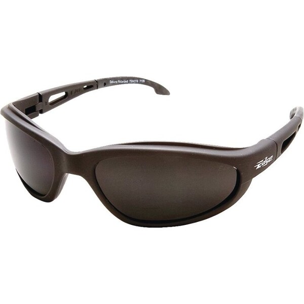 Edge Eyewear Polarized Safety Glasses, Unisex, Polycarbonate Lens, Full Frame, Nylon Frame, Black Frame - TSM216
