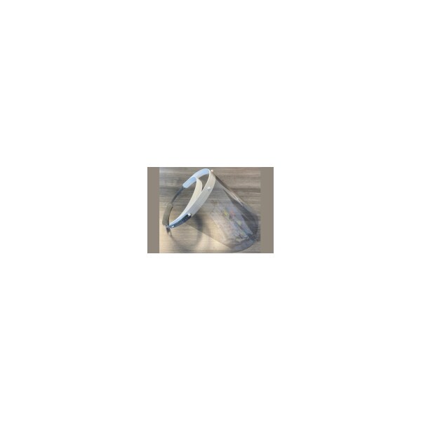 Professional Plastics Light Gray Radel, Flat Face Shield, CO0002AX, 0.010 X 8.50 X 11.00 - - FABFLATFACESHIELD-RADEL