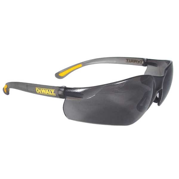 Dewalt Contractor Pro, Safety Glasses Anti-Scratch, Gray Mirror Lens, Frameless, Wraparound - DPG52-6