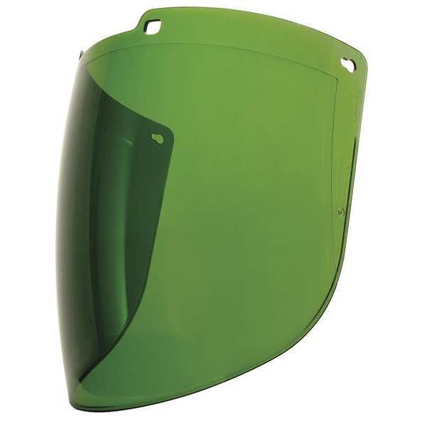 Honeywell Uvex Face Shield Visor, Green Visor, 9" Height, Uncoated Lens, Green - S9565