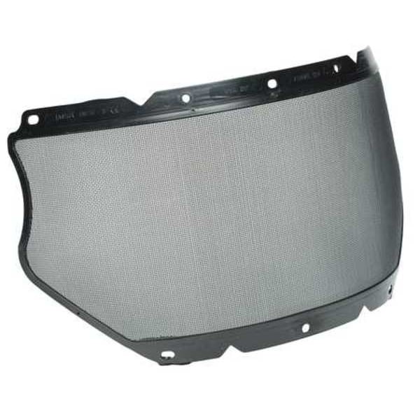 Msa Safety Faceshield Screen Visor, Gray Visor, Steel Mesh, Anti-Fog, Anti-Scratch Lens, Gray - 10116558