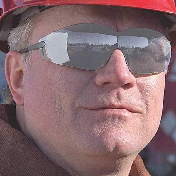 Mcr Safety Blackjack, Safety Glasses Anti-Scratch, Clear Lens, Frameless, Wraparound - S2210